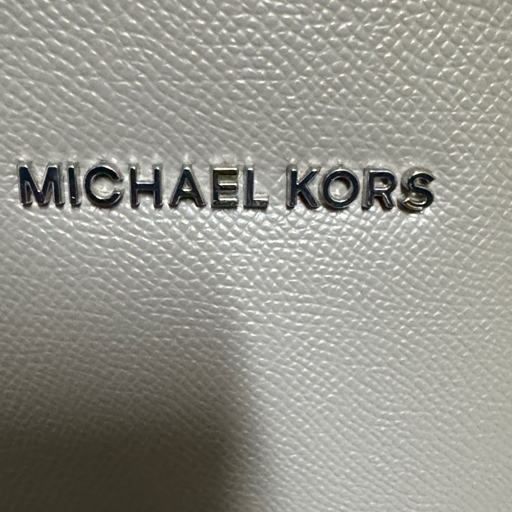 Michael Kors Gray Pebbled Leather Tote - Picture 8 of 9